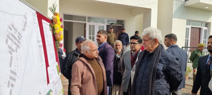 Lt Governor conducts on-site inspection and reviews ongoing construction work of Transit Accommodations