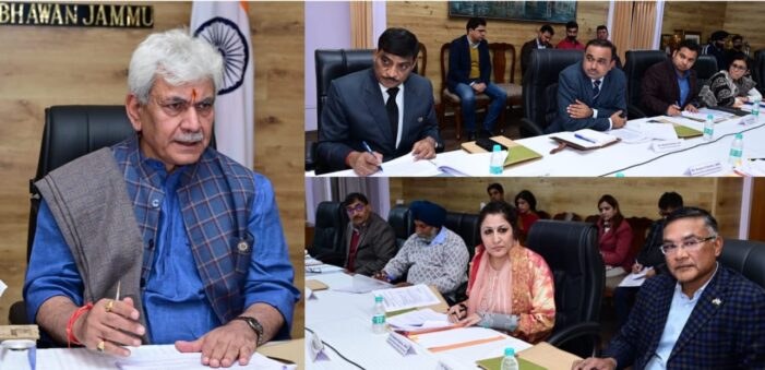 Lt Governor chairs Governing Body meeting of Mubarak Mandi Jammu Heritage Society