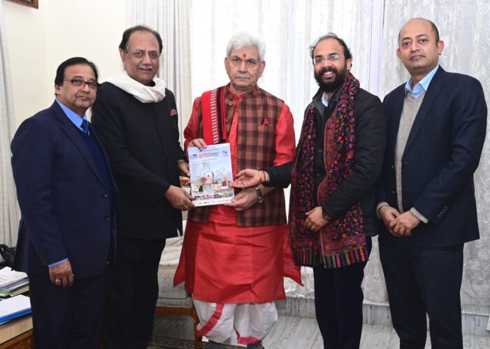 Founder Chairman, MSME Development Forum meets Lt Governor Founder Chairman, MSME Development Forum meets Lt Governor