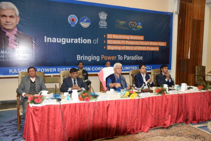 Lt Governor inaugurates power infrastructure projects worth Rs.192 crores