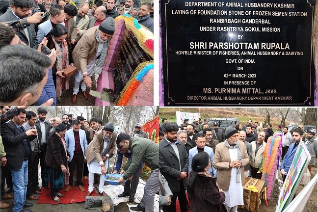 Union Minister lays foundation stone for Rs 21.63 cr Frozen Semen Station at Ranbirbagh