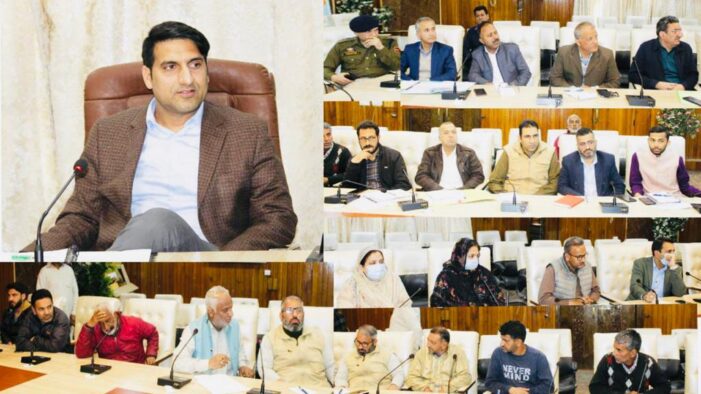 DC Srinagar reviews progress of infrastructure development at Parimpora Bus Terminal, Transport Nagar and Fruit Mandi