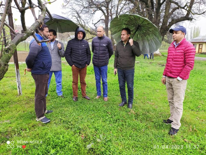 Dir Horticulture-led team visits orchard infected areas in B’la, B’pora