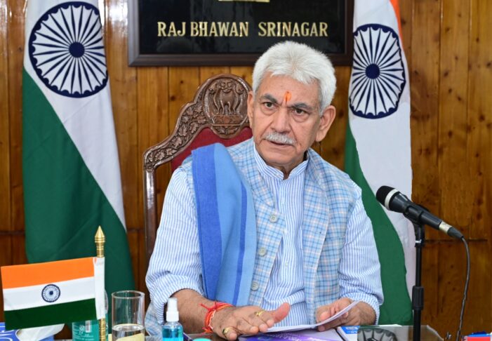 G20 meeting starting from May 22nd is a historic opportunity for 13 million citizens of J&K UT to showcase priceless culture, heritage, tourism and warm hospitality: LG Sinha