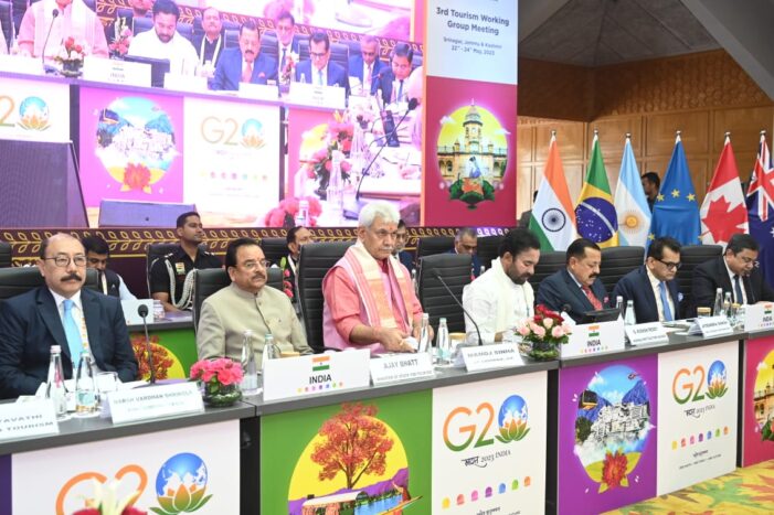 Lt Governor Addressed G20 Tourism Working Group Summit