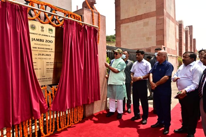 Lt Governor inaugurates the much-awaited Jambu Zoo at Nagrota