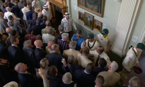 Ashes’ short fuses shatter monastic calm of Lord’s Long Room