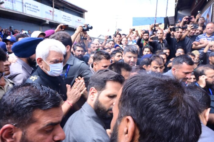 Lt Governor joins Youm-e-Ashoora’s Zuljinah procession at Botakadal, Downtown Srinagar