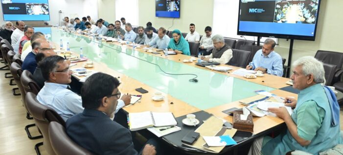 Lt Governor chairs a Review meeting of Agriculture Production Department