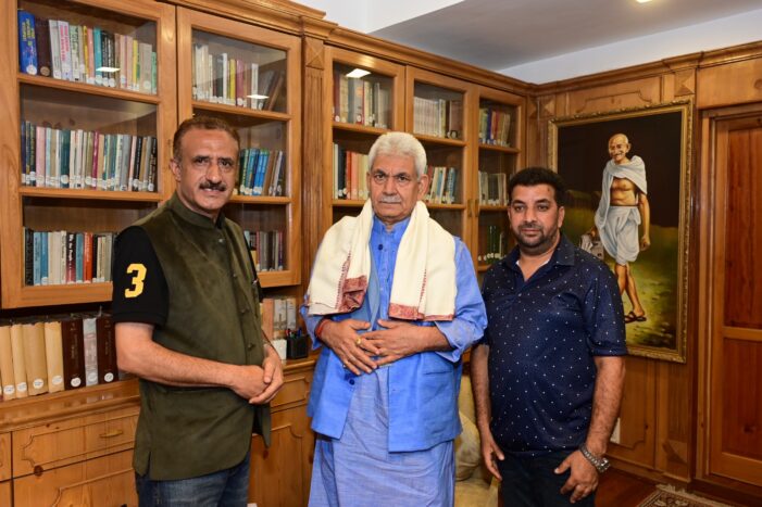 Chairperson DDC Srinagar, Former Minister, public delegations call on Lt Governor