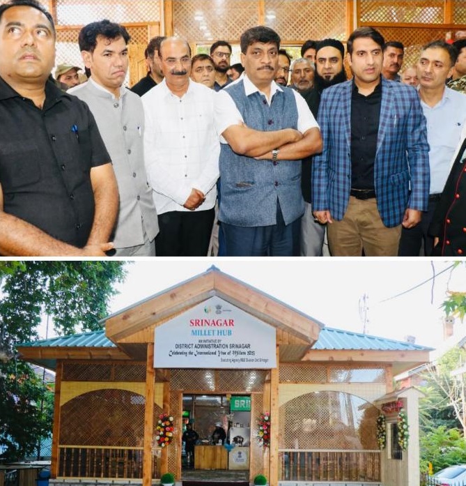 CS inaugurates SHG run cafeteria “Srinagar Millet Hub” at DC Office Srinagar