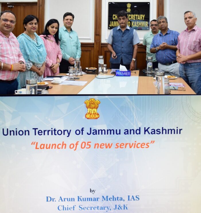 J&K clinches 2nd spot in the country by taking its count of online services to 913