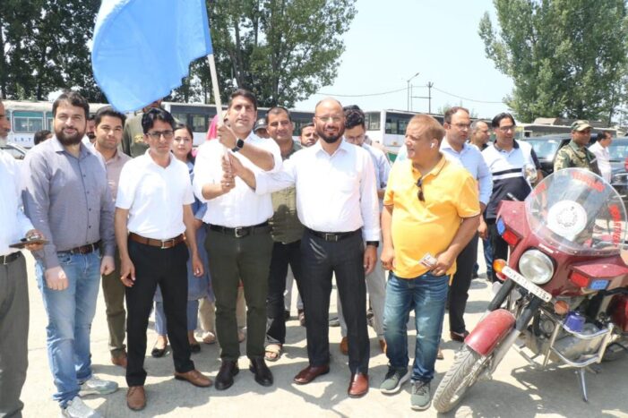 DC Srinagar flags off retrofitted high end enforcement vehicles to strengthen Road Safety measures