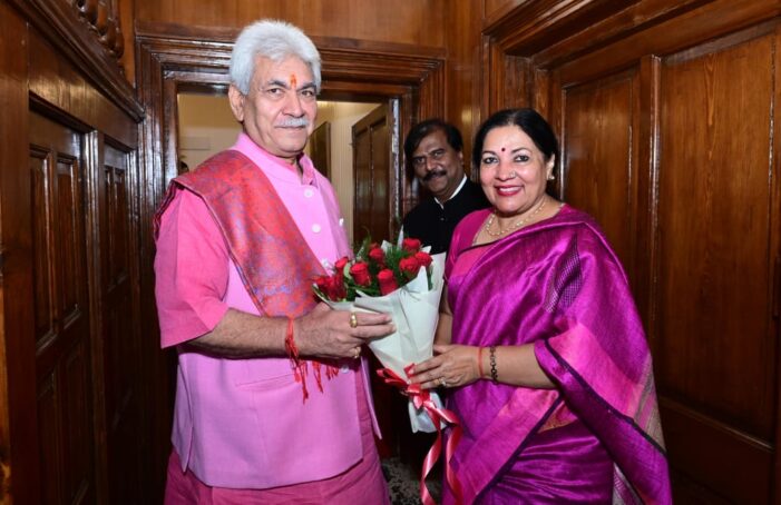 Vice Chancellor Nalanda University calls on Lt Governor Vice Chancellor Nalanda University calls on Lt Governor