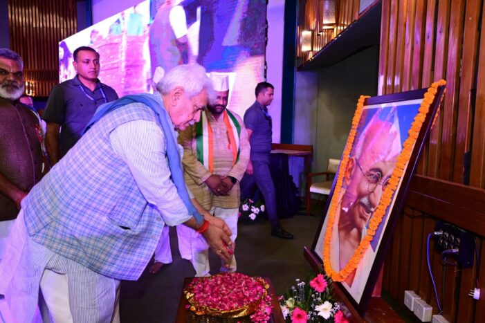 Efforts Are Being Made To Create J&K Of Bapu’s Dreams: LG Sinha