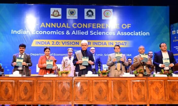 Lt Governor inaugurates 4th Annual Conference of Indian Economics & Allied Sciences Association at Kashmir University