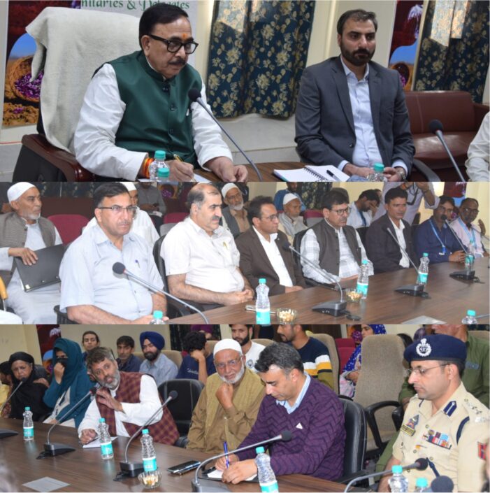 Union Minister visits Spice Park Pampore, assesses working