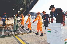 India sends humanitarian aid to people of Palestine