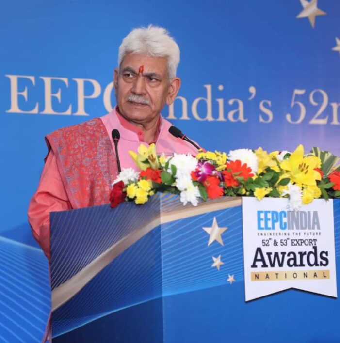 Lt Governor addresses EEPC India National Export Awards function in New Delhi