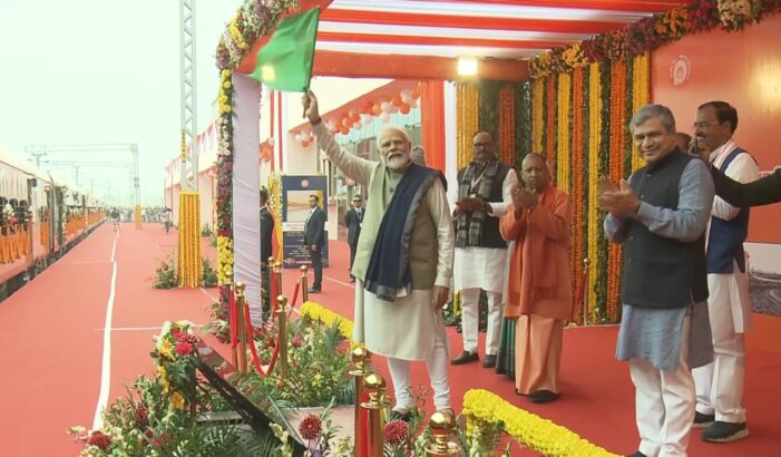 Hon’ble Prime Minister flags off the 2nd Vande Bharat Train for Shri Mata Vaishno Devi Katra- New Delhi route