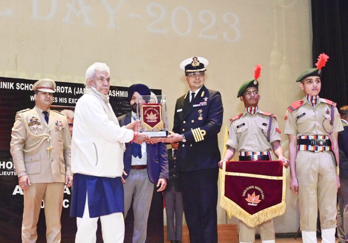 Lt Governor attends Annual Day Celebration of Sainik School, Nagrota