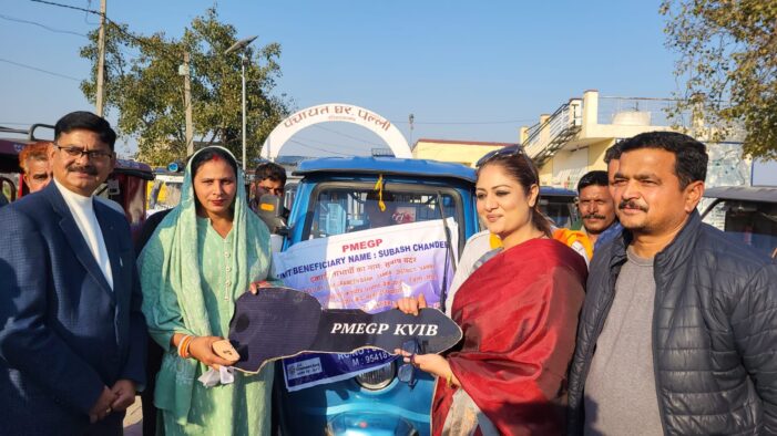 Chairperson KVIB chairs awareness camp at Palli