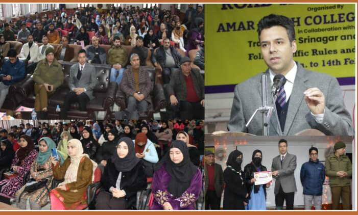 DC Srinagar emphasizes on promoting responsible behaviour among citizens and efficient road safety measures to curb rising trend of road accidents