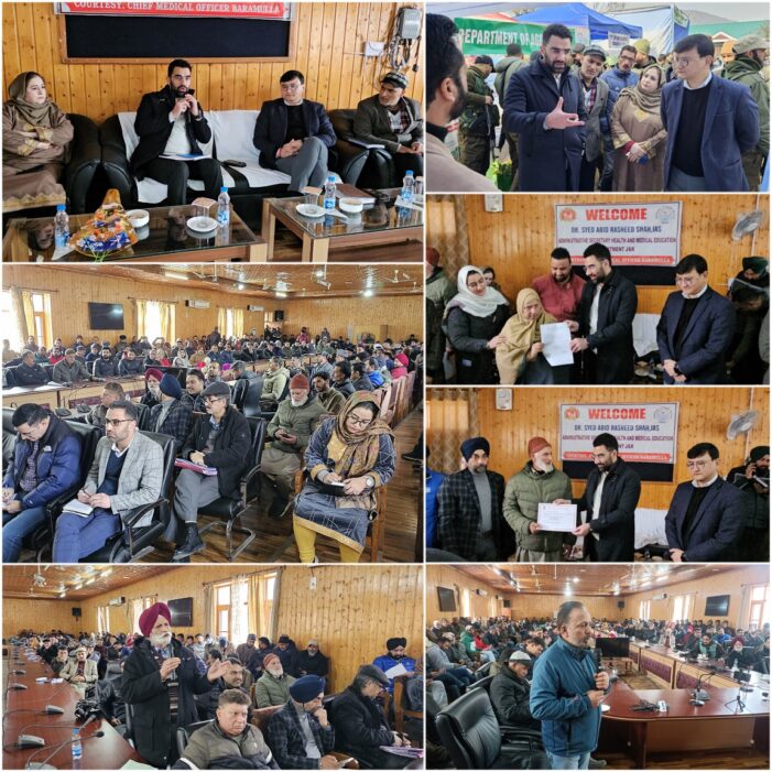 Secretary Health holds public darbar at Baramulla; Assesses public grievances, demands