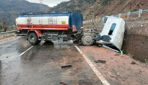 J&K | One Killed After Tanker Collides With Hillside In Udhampur