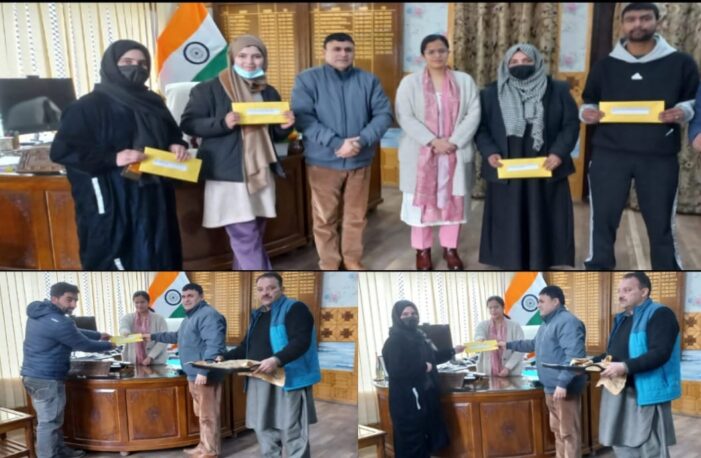 DC Kupwara hands-over Appointment letters to eligible candidates under SRO-43