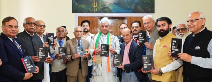 Lt Governor releases book “How to Live A Peaceful Life” by ID Soni