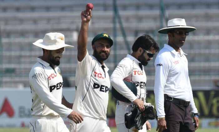 Sajid takes seven as England all out 291, trail by 75