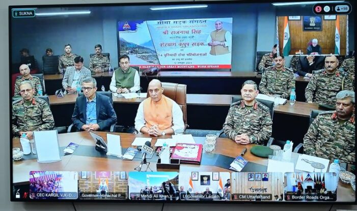 Bridge In J&K’s Gurez Among 75 BRO Projects Inaugurated By Rajnath Singh