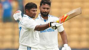 Sarfaraz Khan’s maiden Test hundred narrows India’s deficit